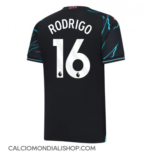 Maglie da calcio Manchester City Rodri Hernandez #16 Terza Maglia 2023-24 Manica Corta